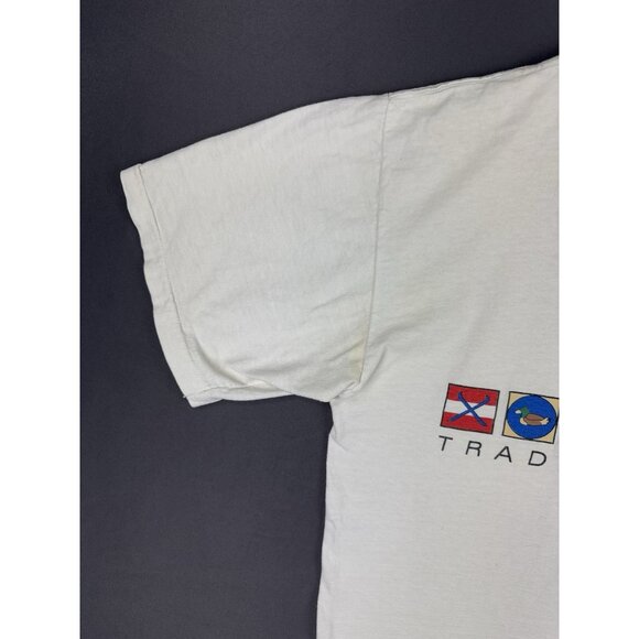 Vintage 90's Saks Fifth Avenue Traditional Sport Rare White Shirt Promo XL Art T - Picture 6 of 12